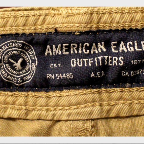 American Eagle Outfitters Men's Classic Khaki Cargo Shorts, Size 26 - Picture 5 of 5